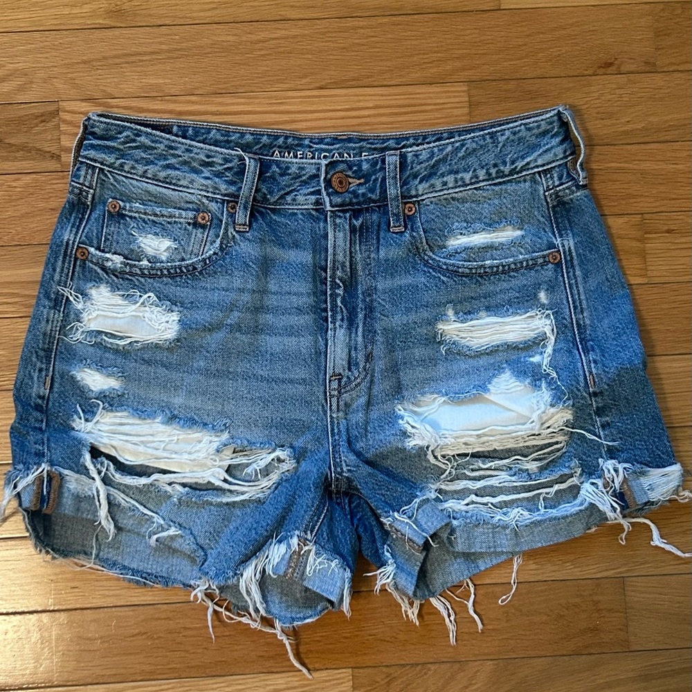 American Eagle Ripped Tomgirl Shorts
